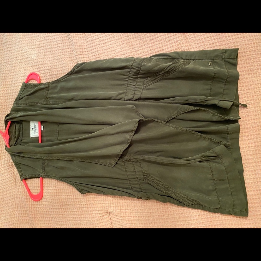 American eagle olive vest